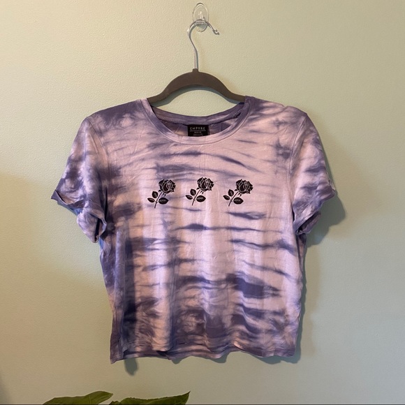 Empyre Tops - 🌸4 for $10🌸 Tie Dye Crop Top with Roses